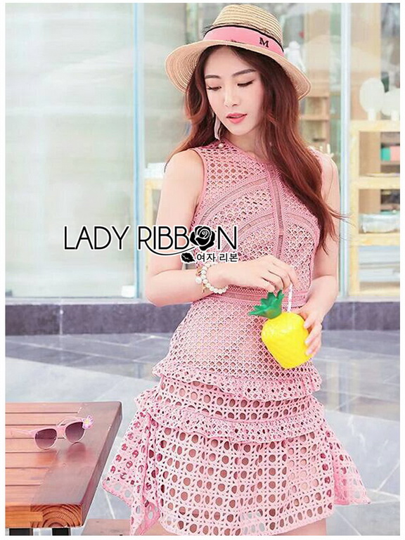 Mini Dress Lady Ribbon ขายมินิเดรส