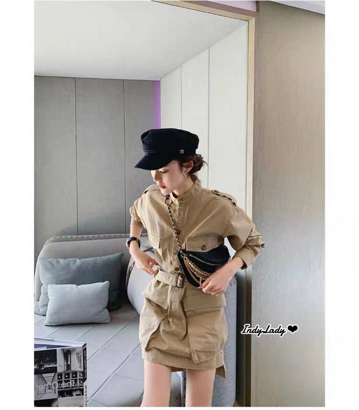 มินิเดรสแขนยาว