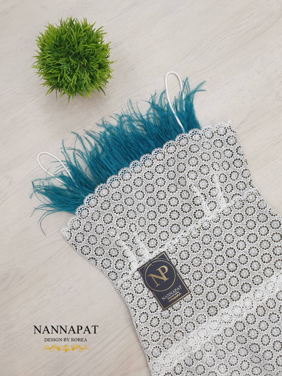 ผ้าลูกไม้อย่างดี มีซับใน