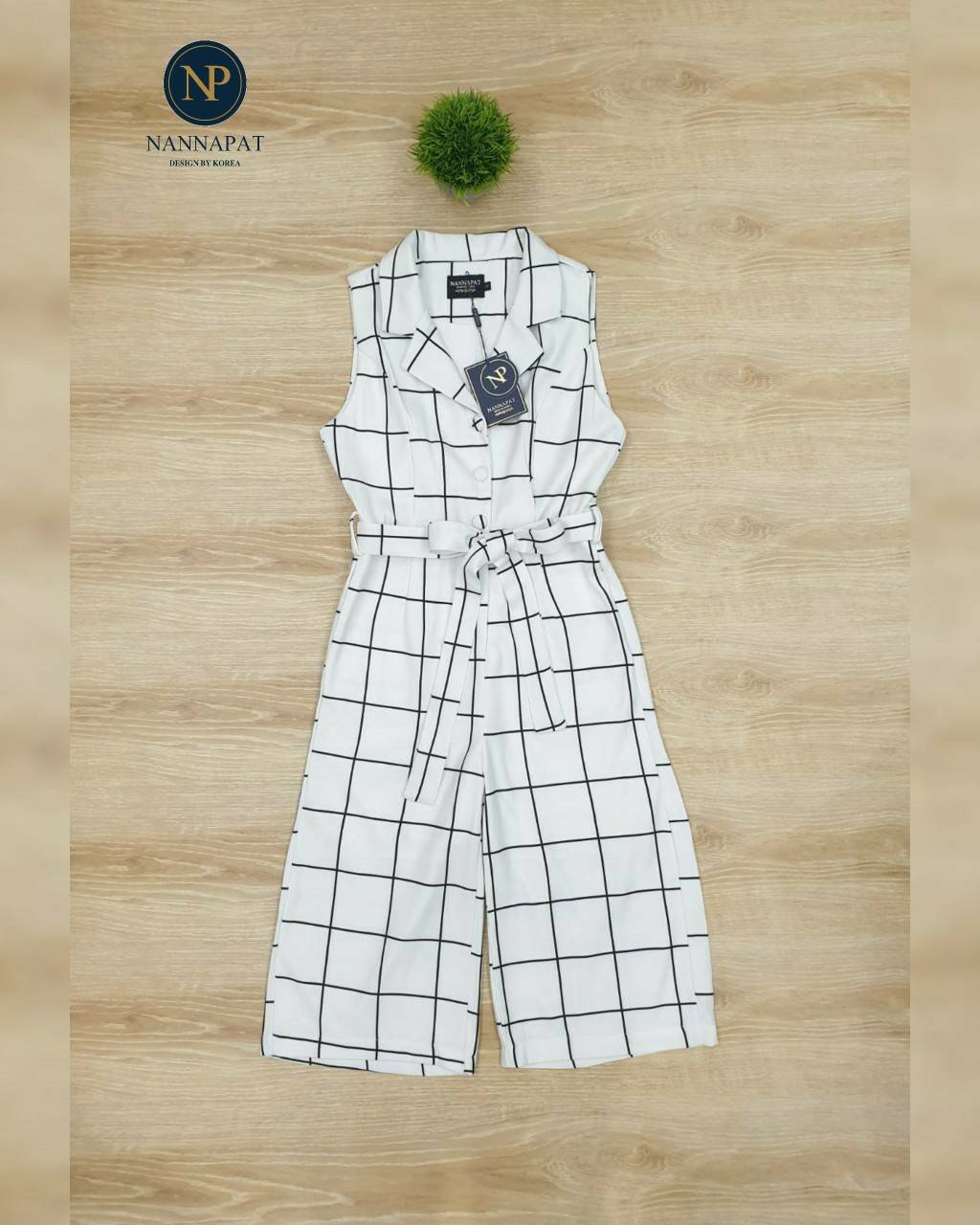 จั้มสูทลายตารางคลาสสิค