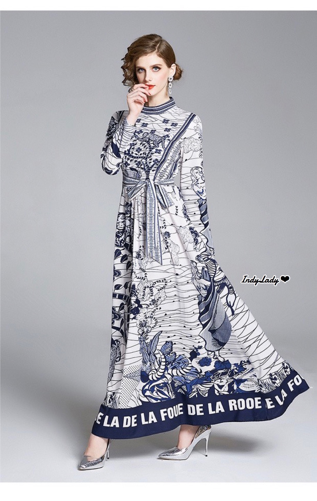 MaxiDressDior แขนยาว