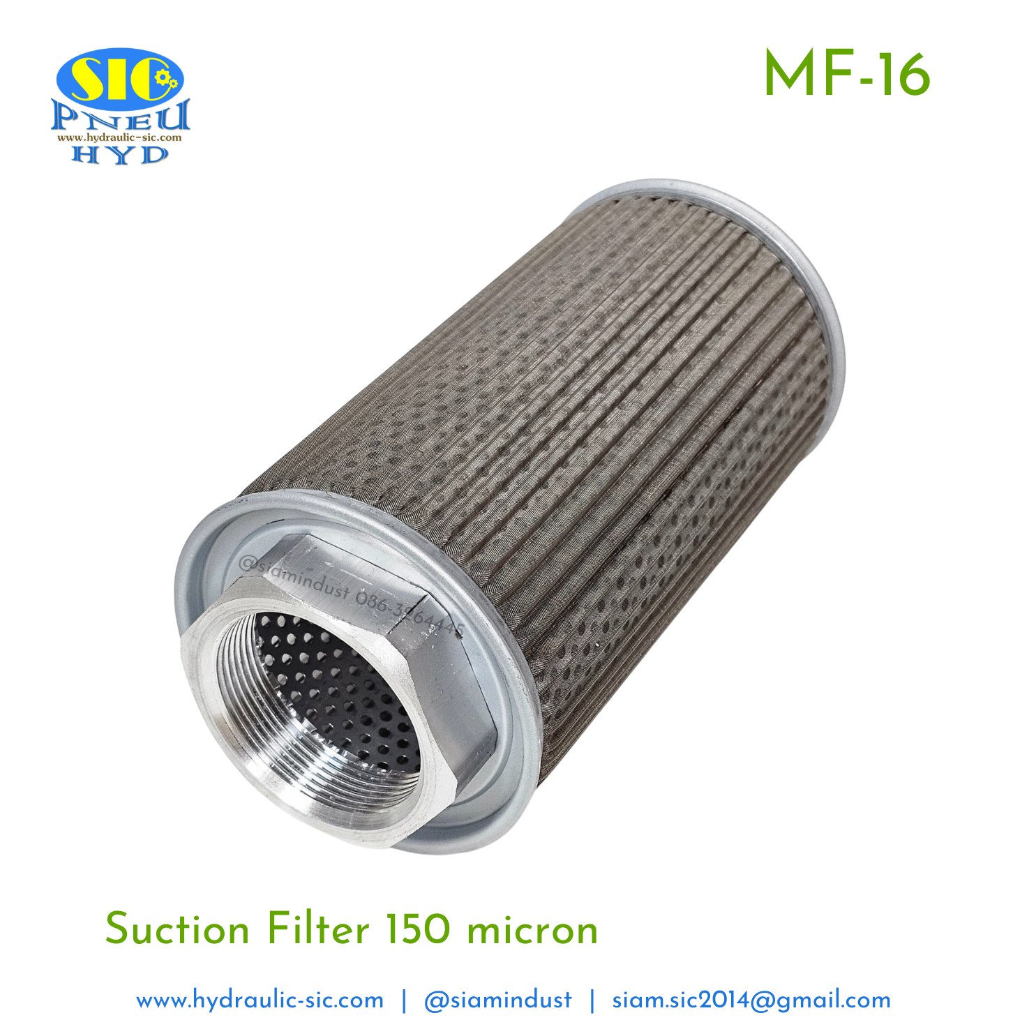 กรองไฮดรอลิค MF-04,MF-06,MF-08,MF-10,MF-12,MF-16 กรองขาดูด Suction Filter : POKE