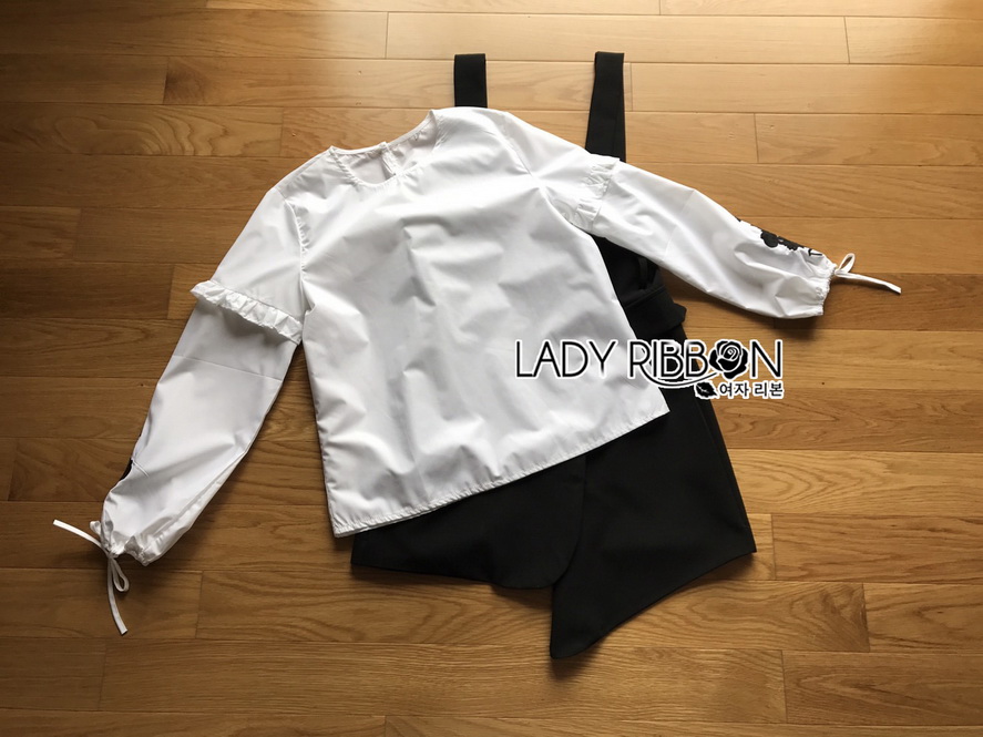 Overall Dress Lady Ribbon ขายเอี๊ยมเดรส