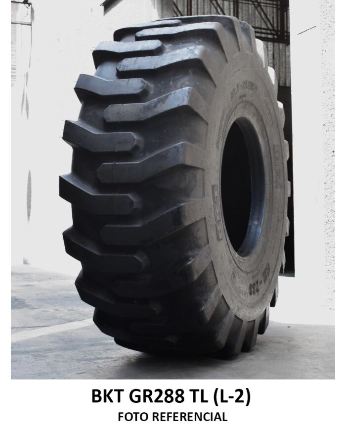 ยางรถอุตสาหกรรม ยางรถตัก รถเกรด ขนาด 17.5-25 รุ่น GR288 ชนิด TL 12PR ยี่ห้อ BKT