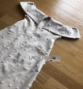 Lady Kelly Embroidered Cotton Lady Ribbon Dress เดรสทรงเปิดไหล่