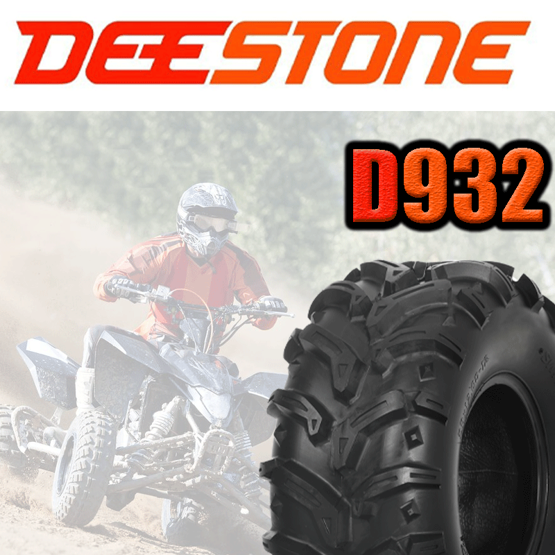 ยางรถเอทีวี (ATV) ยี่ห้อ DEESTONE รุ่น D932 ขนาด 26X10.00-12 , 26X12.00-12 , 27X10.00-12 , 27X12.00-12 , 28X10.00-12 , 28X12.00-12 , 24X11.00-10 , 25X10.00-12 , 25X12.00-10 , 25X12.00-9 , 25X8.00-12 ,25X12.00-9