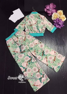 ชุดเซ็ทวอล์เนื้อผ้าลายดอก
