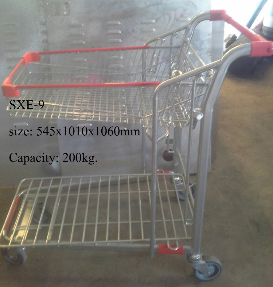 รถเข็นช้อปปิ้งแบบโฮมโปร ตะกร้าบนพับได้