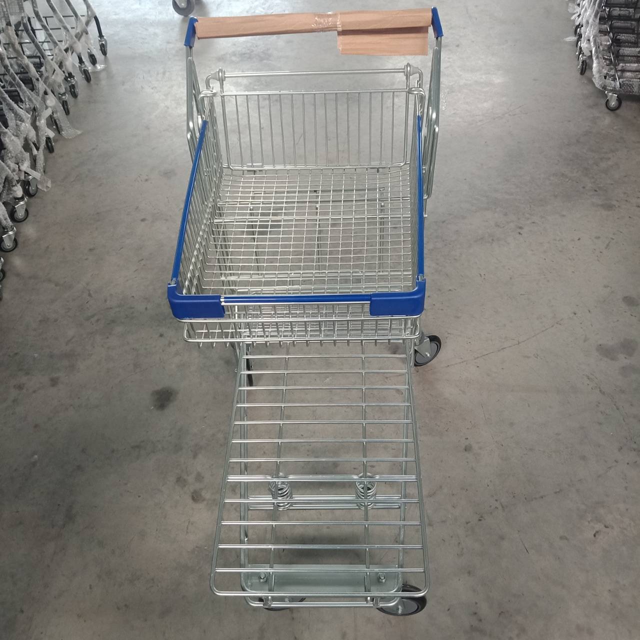 รถเข็นช้อปปิ้งแบบโฮมโปร ตะกร้าบนพับได้