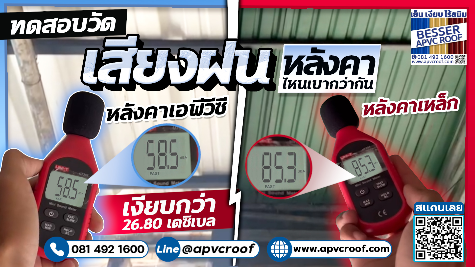 หลังคาสีส้ม หลังคาตราเบสเซอร์ หลังคาเอพีวีซี APVC หลังคายูพีวีซี UPVC สมาร์ทรูฟ ASAPVC รุ่น BML ลอน25มิล หนา 2 มิล