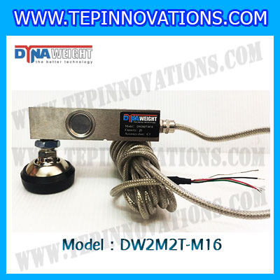 โหลดเซลล์ (Load cell) Alloy steel load cell พร้อมขา โหลดเซลล์ รับน้ำหนักขนาดพิกัด2ตัน ขนาดแท่นชั่งขนาดใหญ่ 1x1m.ขึ้นไป โหลดเซลล์ ยี่ห้อ DYNAWEIGHT รุ่น DW2M2T