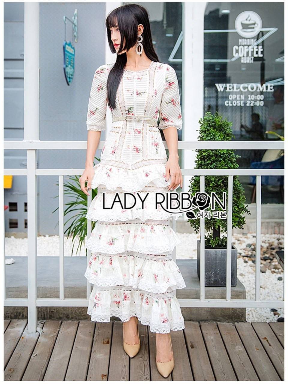 เดรสยาวผ้าพลีตทอลายจีบ