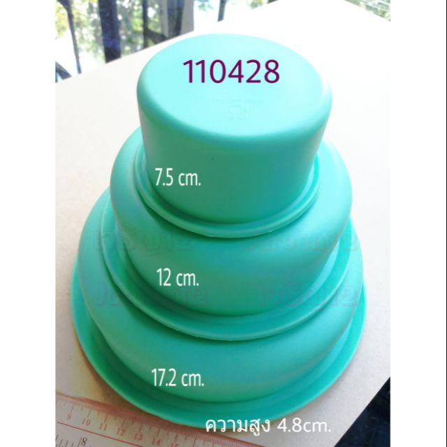 พิมพ์ซิลิโคน ปอนด์ 3ชั้น3ขนาด พิมพ์เค้ก พิมพ์วุ้นเค้ก ซิลิโคน แม่พิมพ์ j12 bbpo