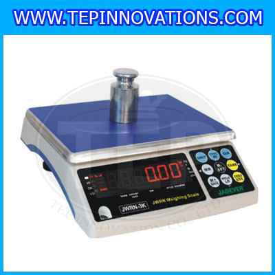 เครื่องชั่งดิจิตอล3kg ยี่ห้อ JADEVER รุ่น JWRN พิกัดน้ำหนัก 3kg ความละเอียด 0.2 กรัม (มีใบตรวจรับรองจากสำนักชั่งตวงวัด)