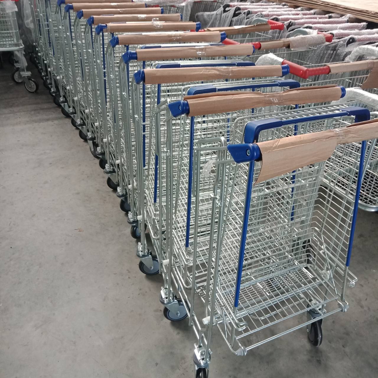 รถเข็นช้อปปิ้งแบบโฮมโปร ตะกร้าบนพับได้