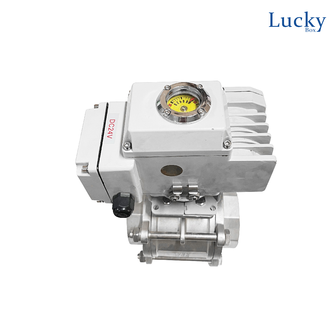 Motor Valve มอเตอร์วาล์วไฟฟ้า 3 ชั้น DC24V ขนาด 4 นิ้ว DN-100