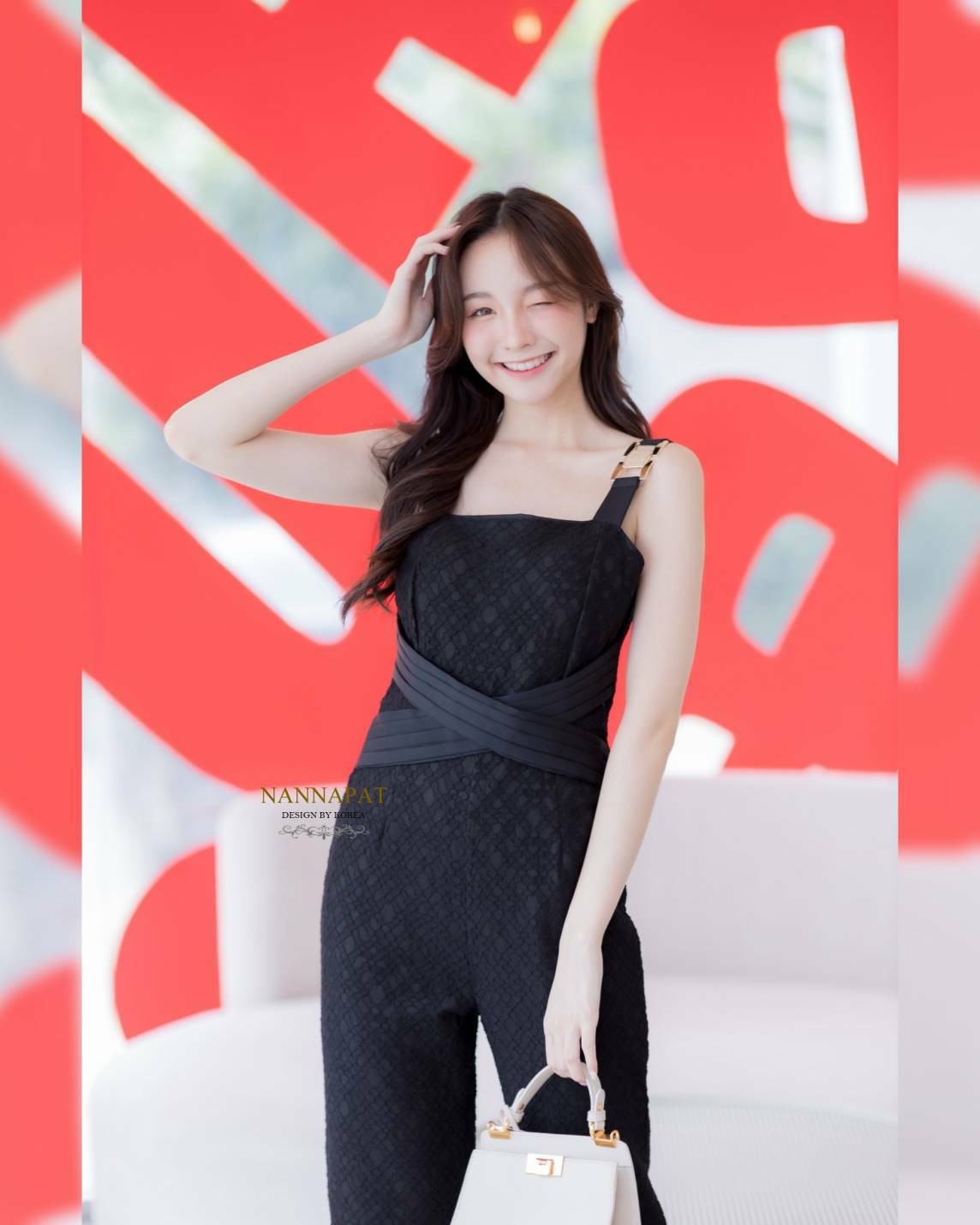 จั้มสูทงานซิปหลัง มีฟองน้ำอก