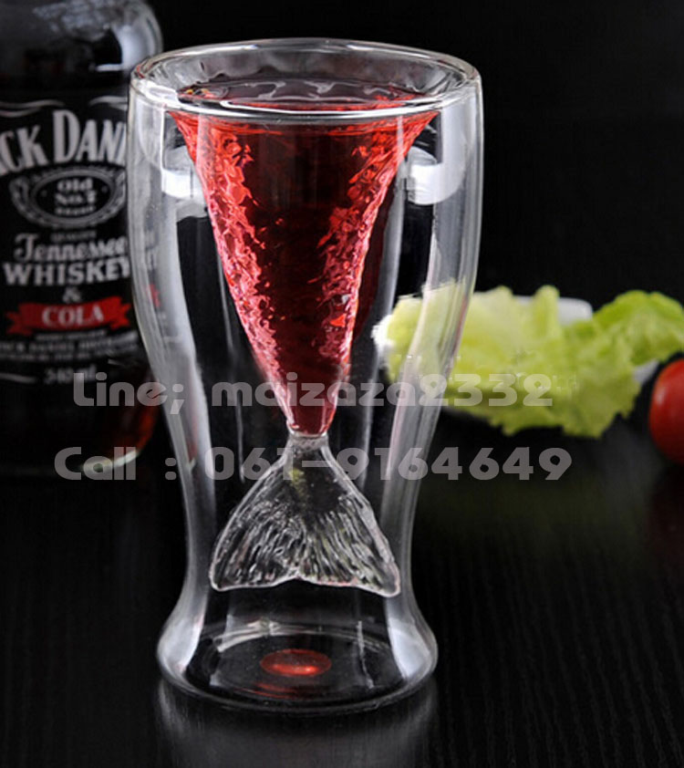 แก้วน้ำทรงหางนางเงือก