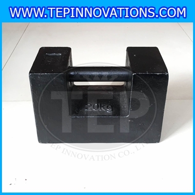 ตุ้มน้ำหนักเหล็กหล่อมาตรฐาน20กิโลกรัม (ตุ้มจีน) สำหรับสอบเทียบเครื่องชั่งน้ำหนักดิจิตอลทุกชนิด สอบเทียบน้ำหนักชั่งไม่เกิน20กิโลกรัม ตุ้มน้ำหนักผ่านการตรวจชั้นแรก มีตราครุฑที่ตุ้ม ไม่มีใบรับรอง (ใบเซอร์ฯ Class M1 ISO17025 เพิ่มเงิน450บาท)