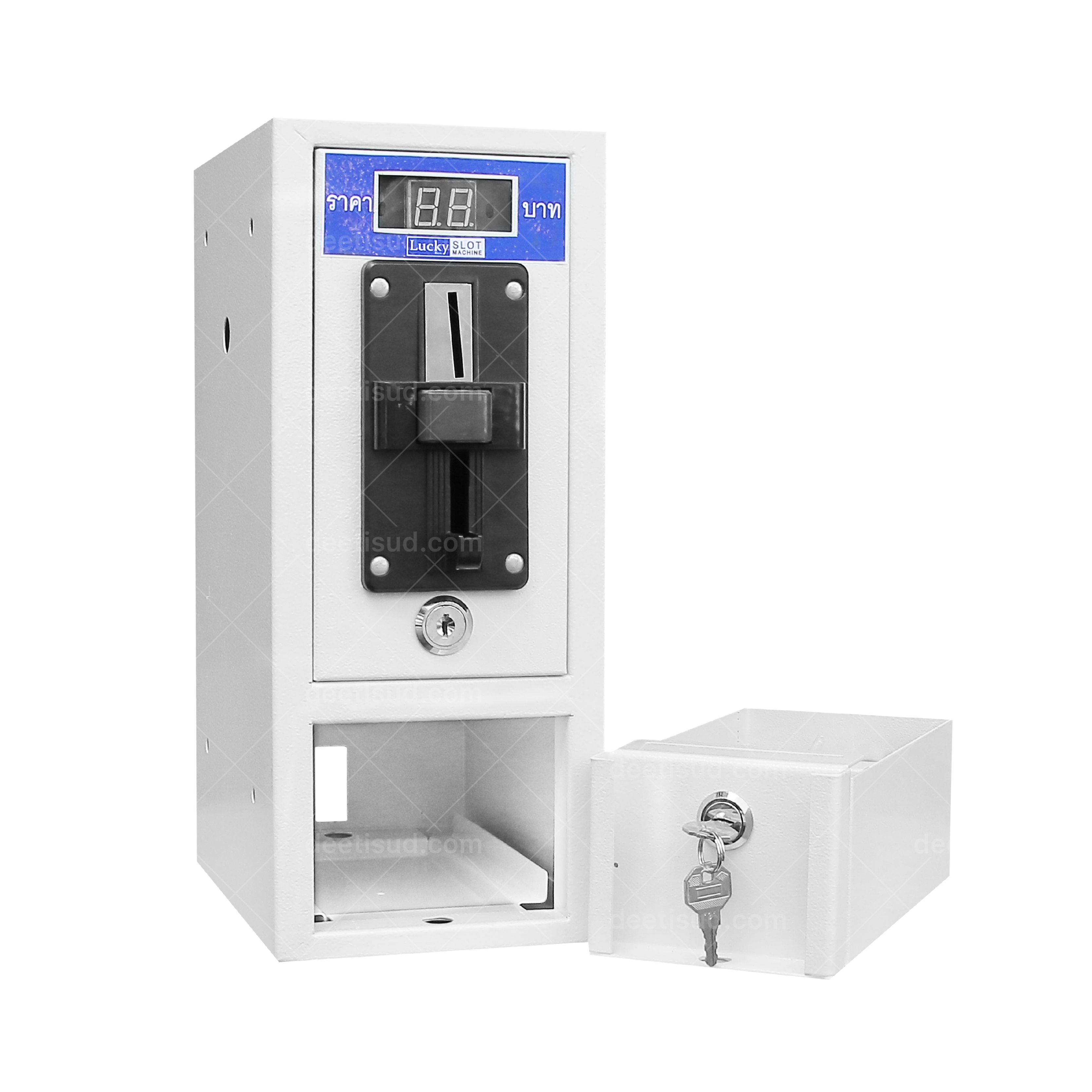 กล่องหยอดเหรียญระบบอัตโนมัติ รุ่นLK626 พร้อมบอร์ด LK-102