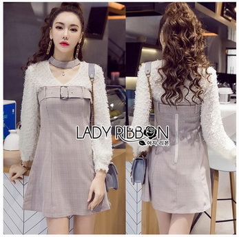 Mini Dress มินิเดรสผ้าลายสก็อต