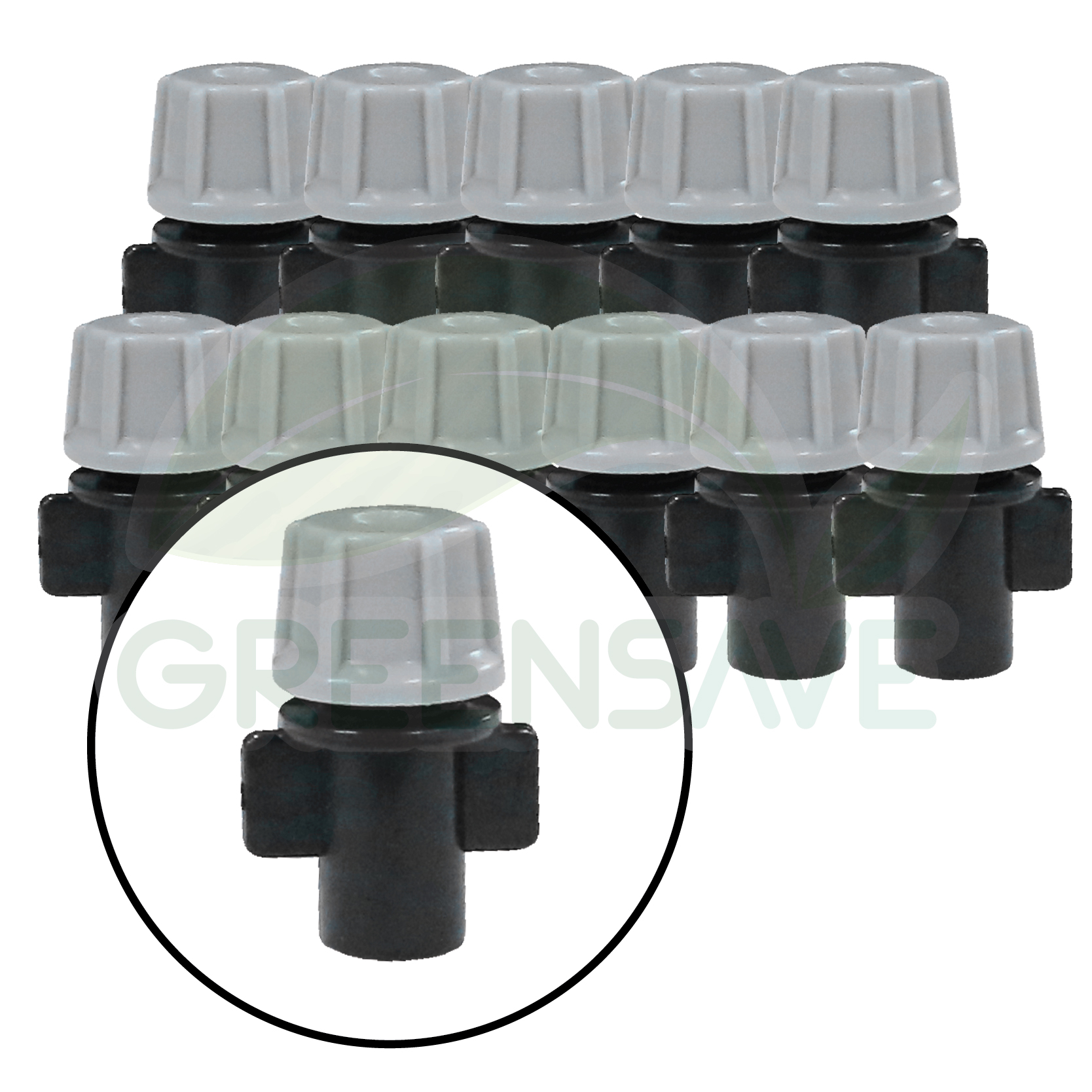 Set 05 ชุดหัวไมโครสเปรย์ สีเทา 20 หัว สาย 20 เมตร