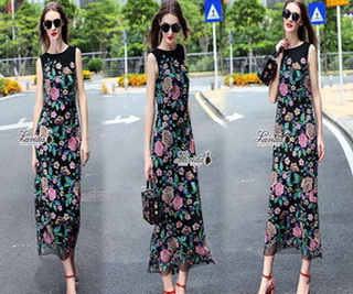 แมกซี่เดรสสวยสดใสสวยหรู