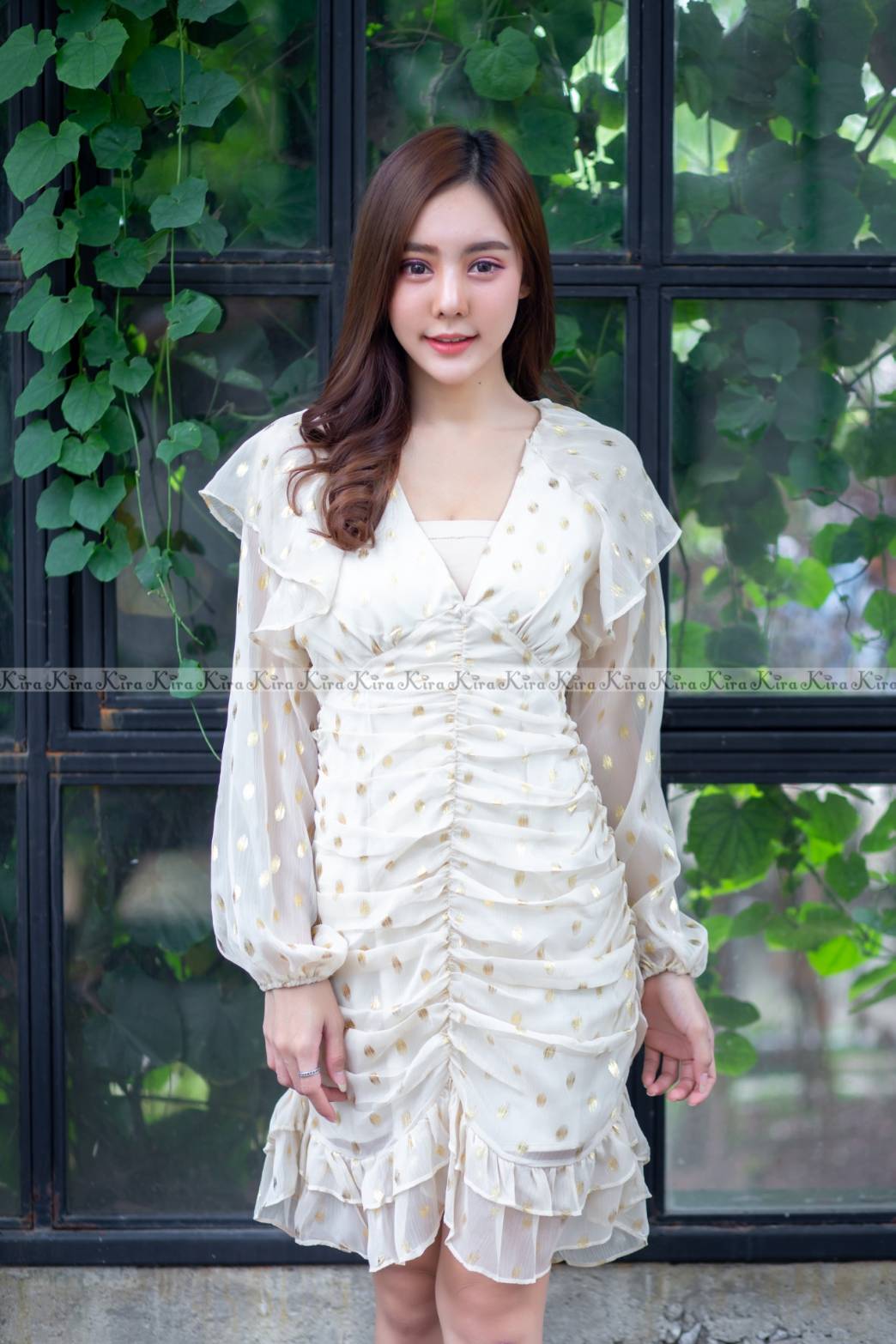 Dress สวยหรู ชุดนี้สวยทรงสวยจุดทอง