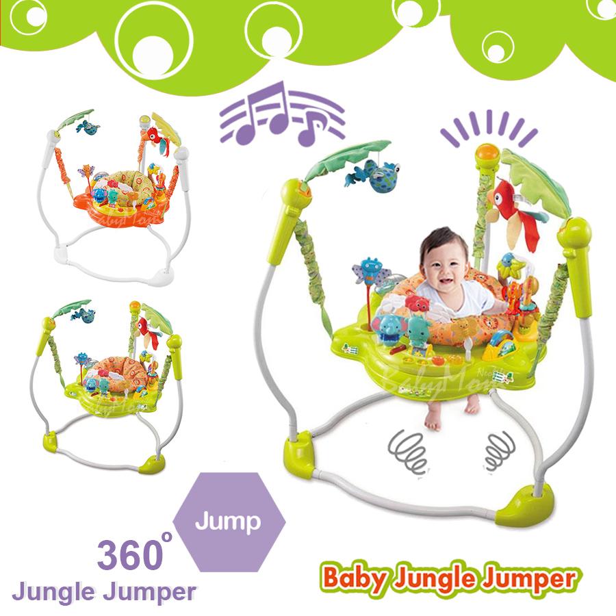Jumper Jungle Jumbo จัมเปอร์ รุ่น Jungle เก้าอี้กระโดด 360 องศา ของเล่นเสริมพัฒนาการ พร้อมเสียงเพลงดนตรีสนุกน่ารัก nontoxic