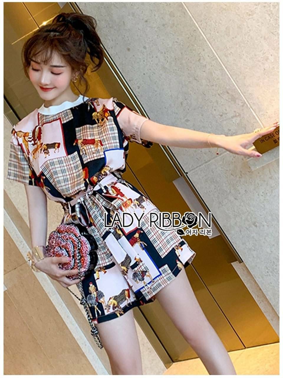 เซ็ตเสื้อแขนสั้นพิมพ์ลาย