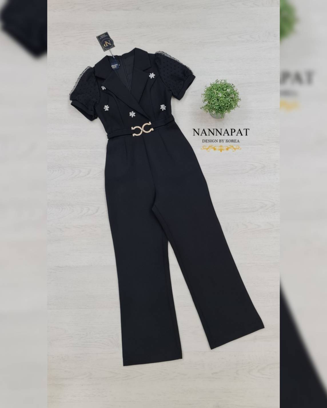 จั้มสูทงานซิปหลัง มีฟองน้ำอก