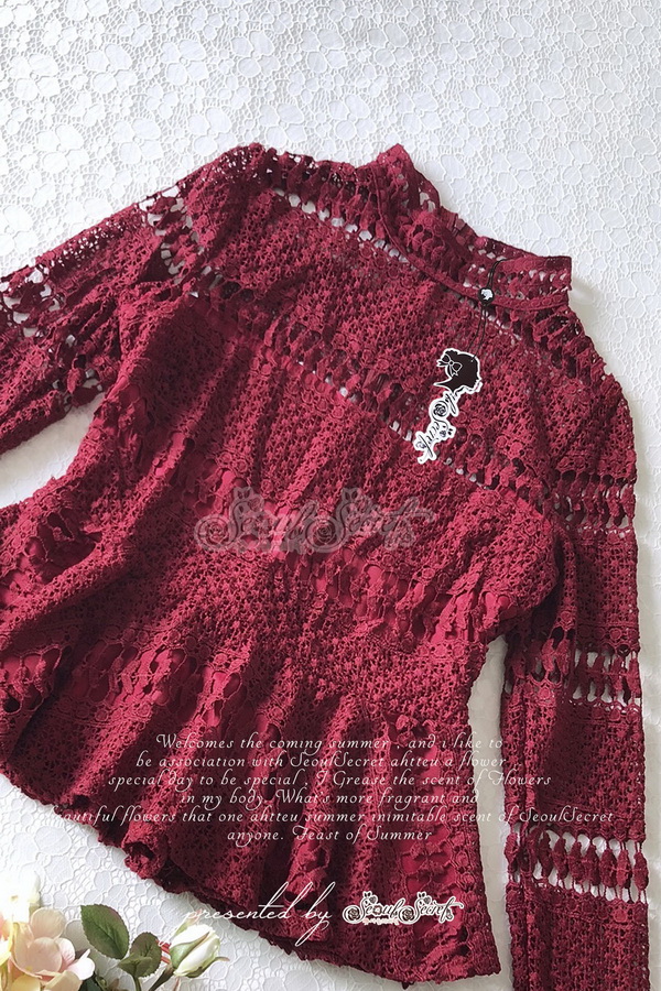 เสื้อคอตั้งลุคสาวเกาหลีโทนสีเปรี้ยวสวยหรู