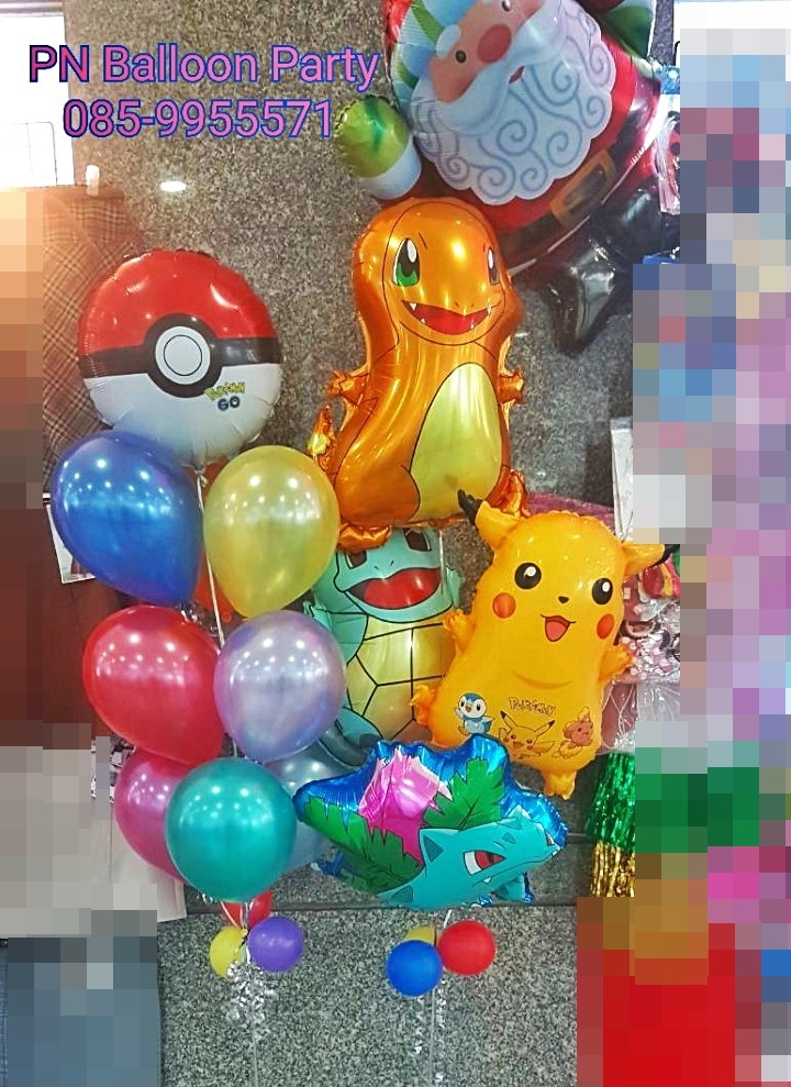 ช่อลูกโป่งโปเกมอน สาวกปิกาจูห้ามพลาดนะจ๊ะ Pikachu Balloons