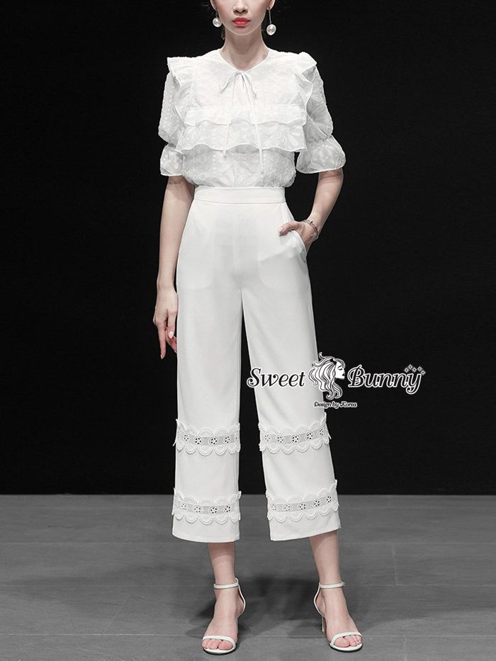 เสื้อผ้าชีฟองลายกราฟฟิคหวานๆ