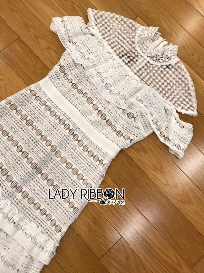 Lace Cocktail Dress ค็อกเทลเดรสผ้าลูกไม้สีขาว