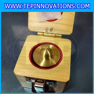 ตุ้มน้ำหนักทองเหลืองมาตรฐาน50g สำหรับสอบเทียบเครื่องชั่งน้ำหนักดิจิตอลทุกชนิด สอบเทียบน้ำหนักชั่งไม่เกิน50g