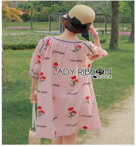Lady Ribbon Boho Roses ผ้าลายกุหลาบ