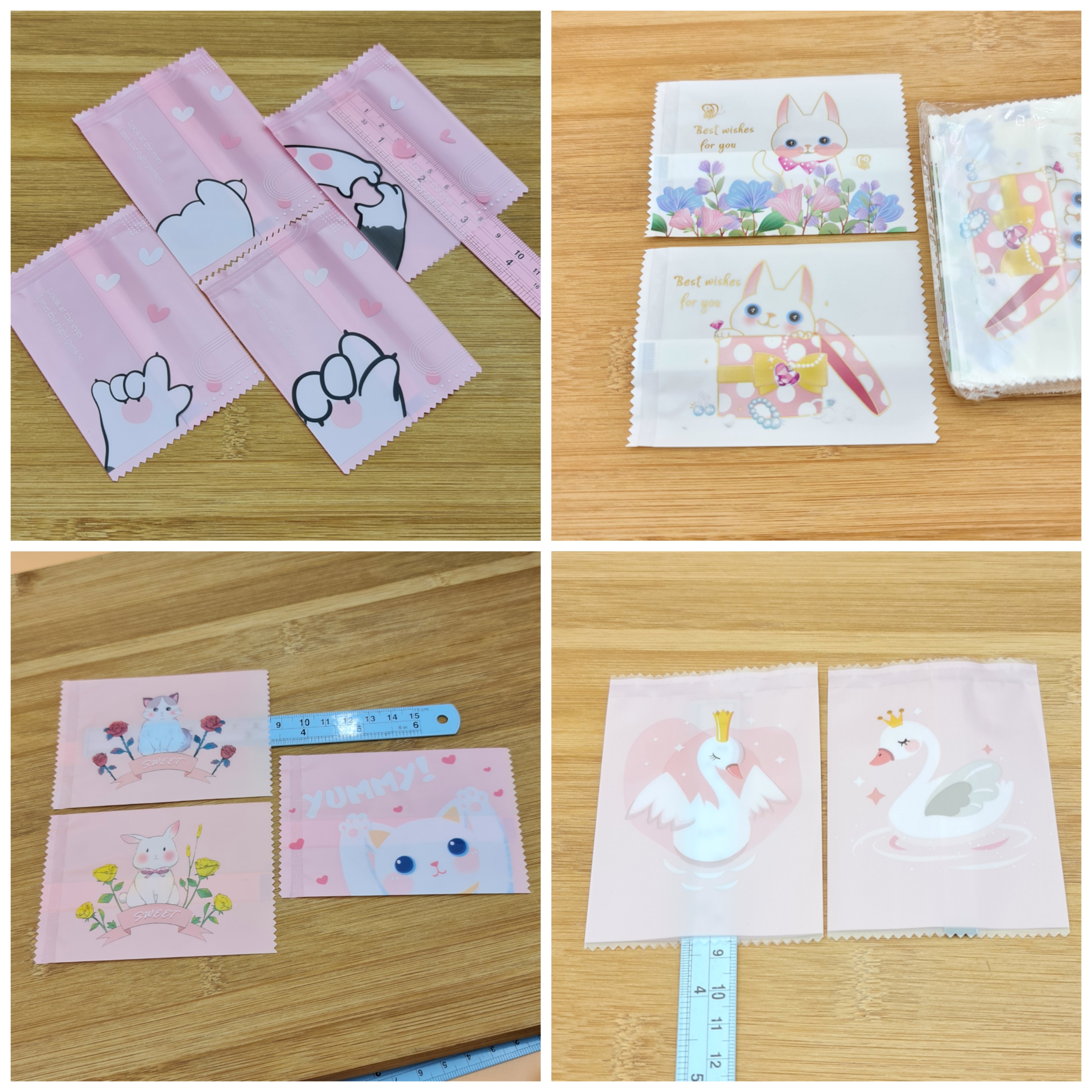 ✅🇹🇭 ถุงซีล 7*10cm./ 7×9.5cm. ~98-100ใบ พลาสติก แพ็คเกจ เบเกอรี่ j12