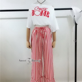 เซ็ทวอล์มเสื้อ+กางเกงเกาหลี
