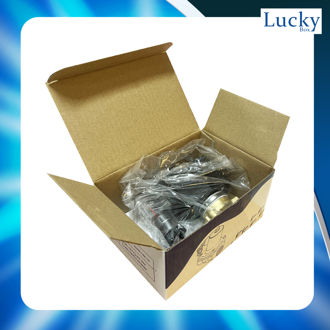 Solenoid Valve โซลินอยด์ทองเหลือง 1/4 นิ้ว (2 หุน) AC220V แบบเหลี่ยม