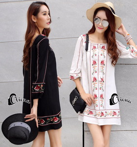 เสื้อเชื้ตแขนยาว 2 สี ดำ/ขาว