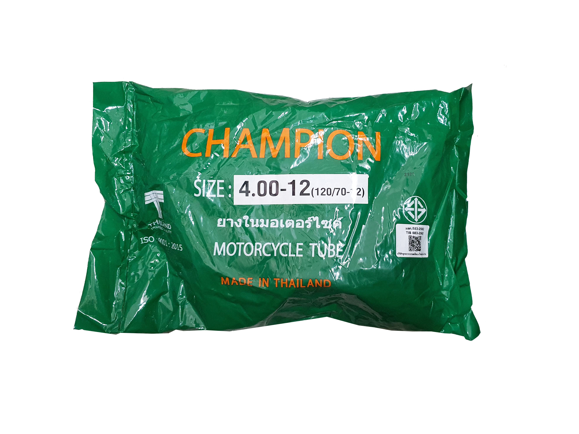 ยางในมอเตอร์ไซด์ ขนาด 4.00-12 ยี่ห้อ Champion