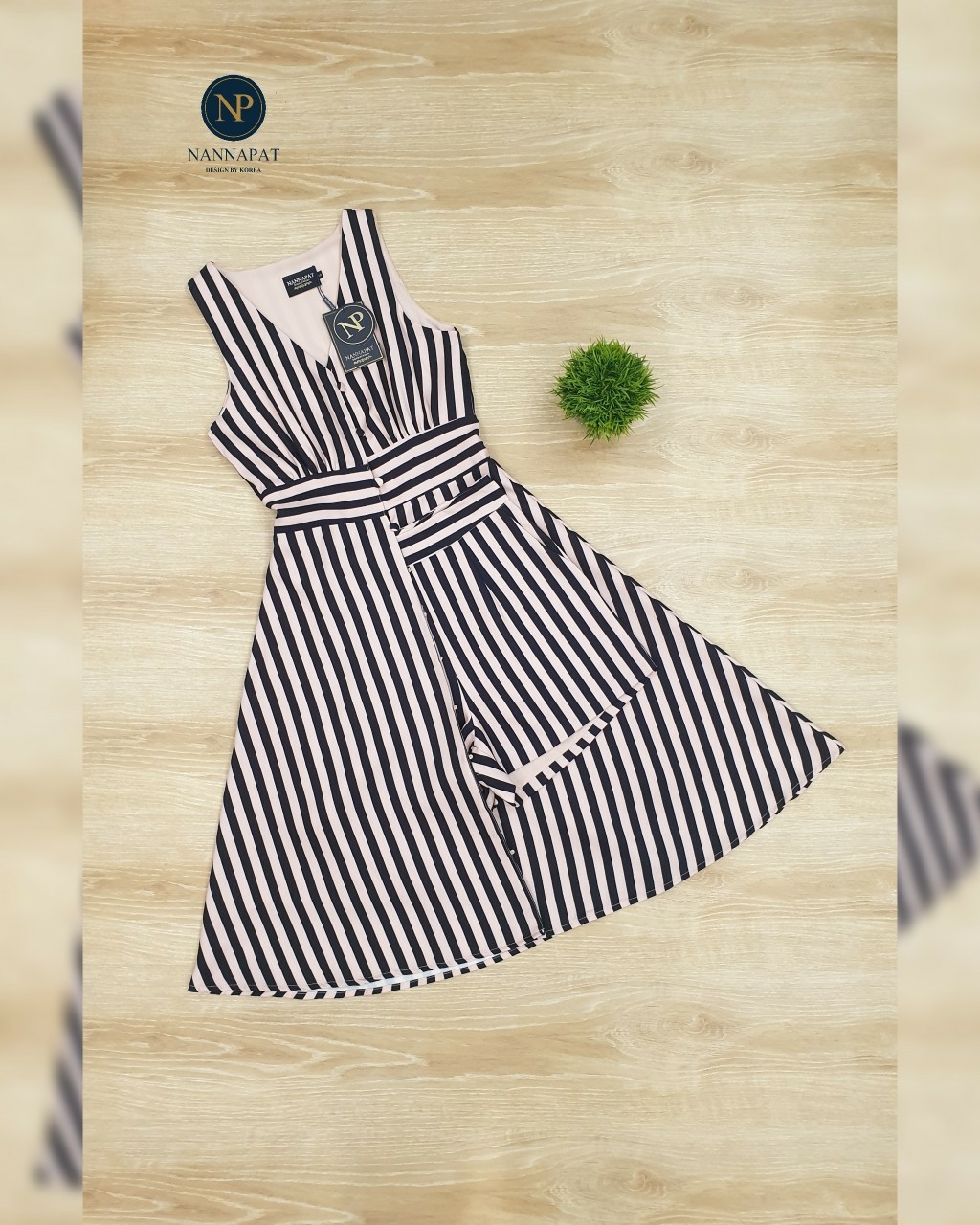 เดรสกระดุมหน้า มาคู่กับกางเกง