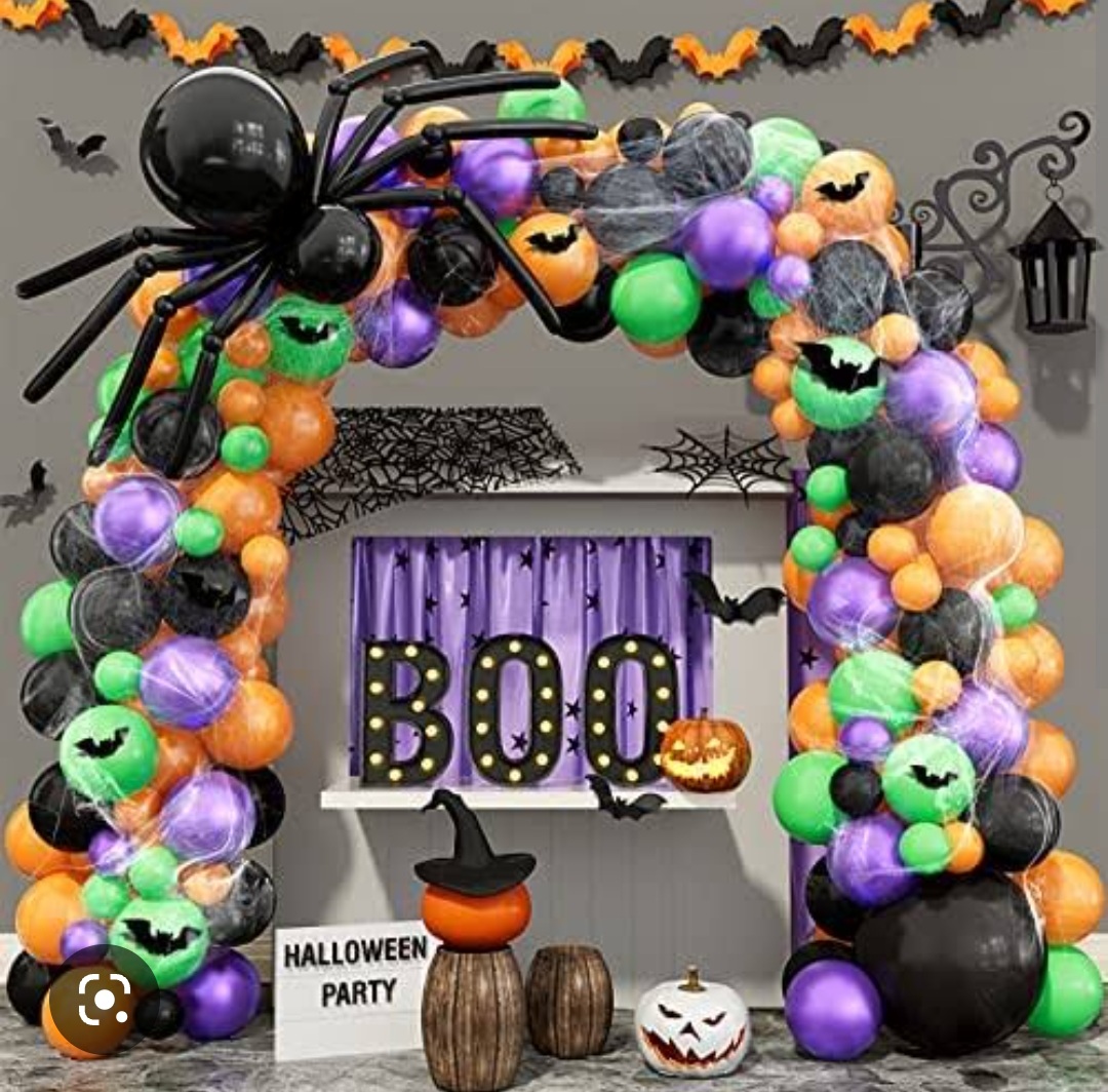 ซุ้มโค้งฮาโลวีน แมงมุมยักษ์ 2x3 ม. Halloween Balloons colum