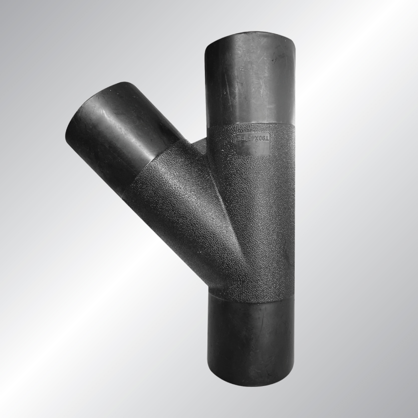 ข้อต่อ HDPE BF สามทางวาย แบบเชื่อมชน Butt Fusion