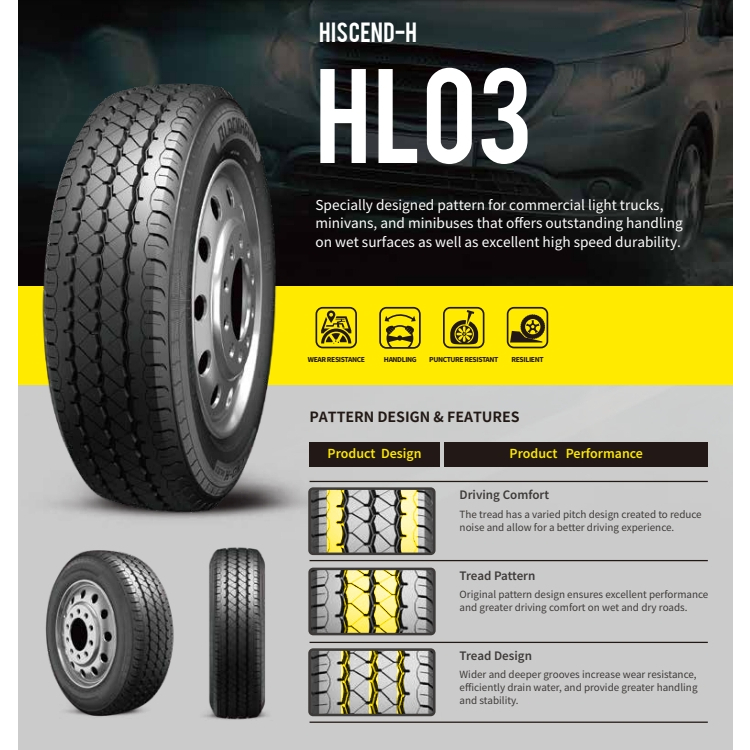 ยางรถยนต์ยี่ห้อ BLACKHAWK รุ่น HL03 ขนาด 155R13 ,165R13 ,215/75R16 ,195/70R15