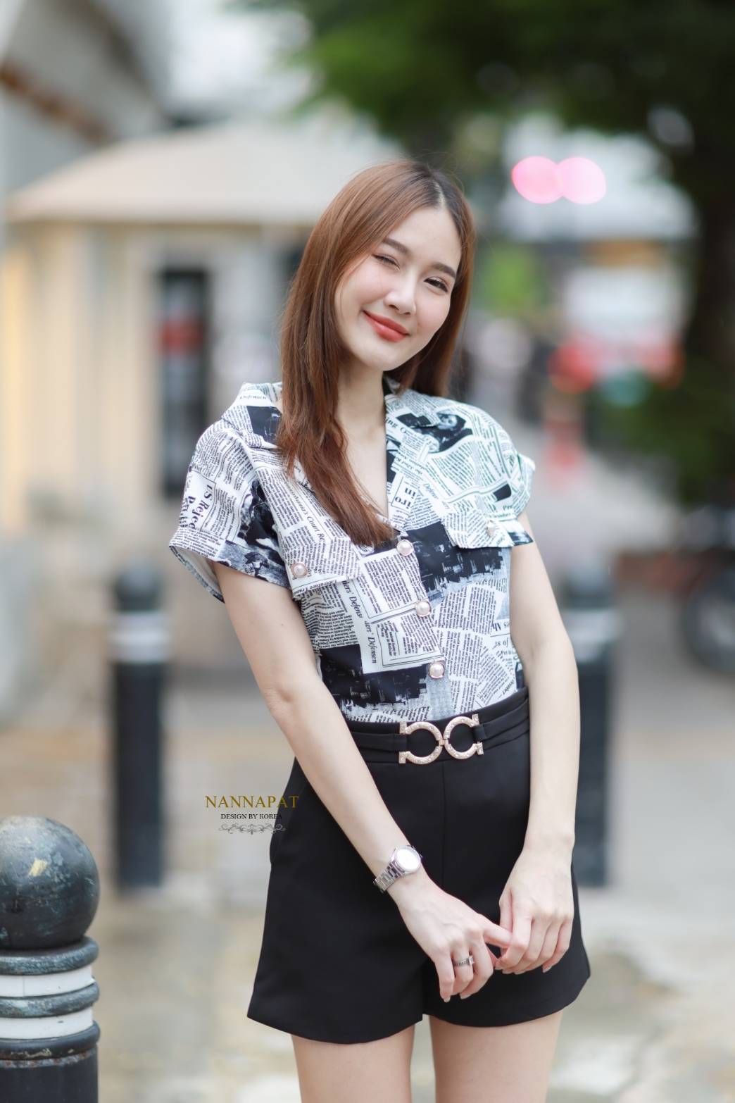 เสื้อกระดุมหน้า ลายเก๋ไก๋