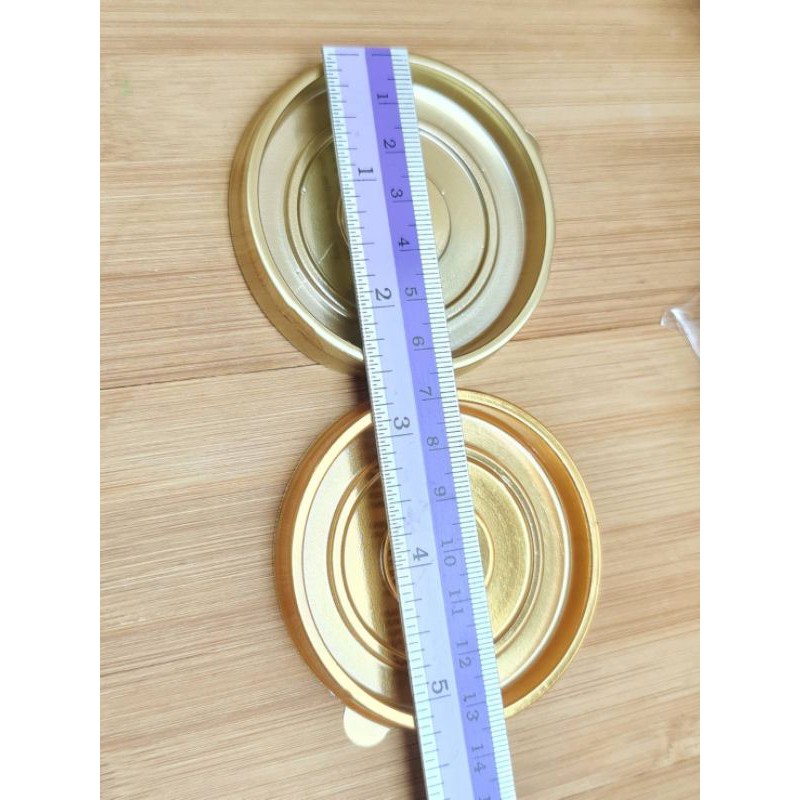 กล่องโดม #2 ฐานด้านใน6×สูง4.8cm. ~50ใบ/แพ็ค เบเกอรี่ ฐานทองฝาใส bbpo j12