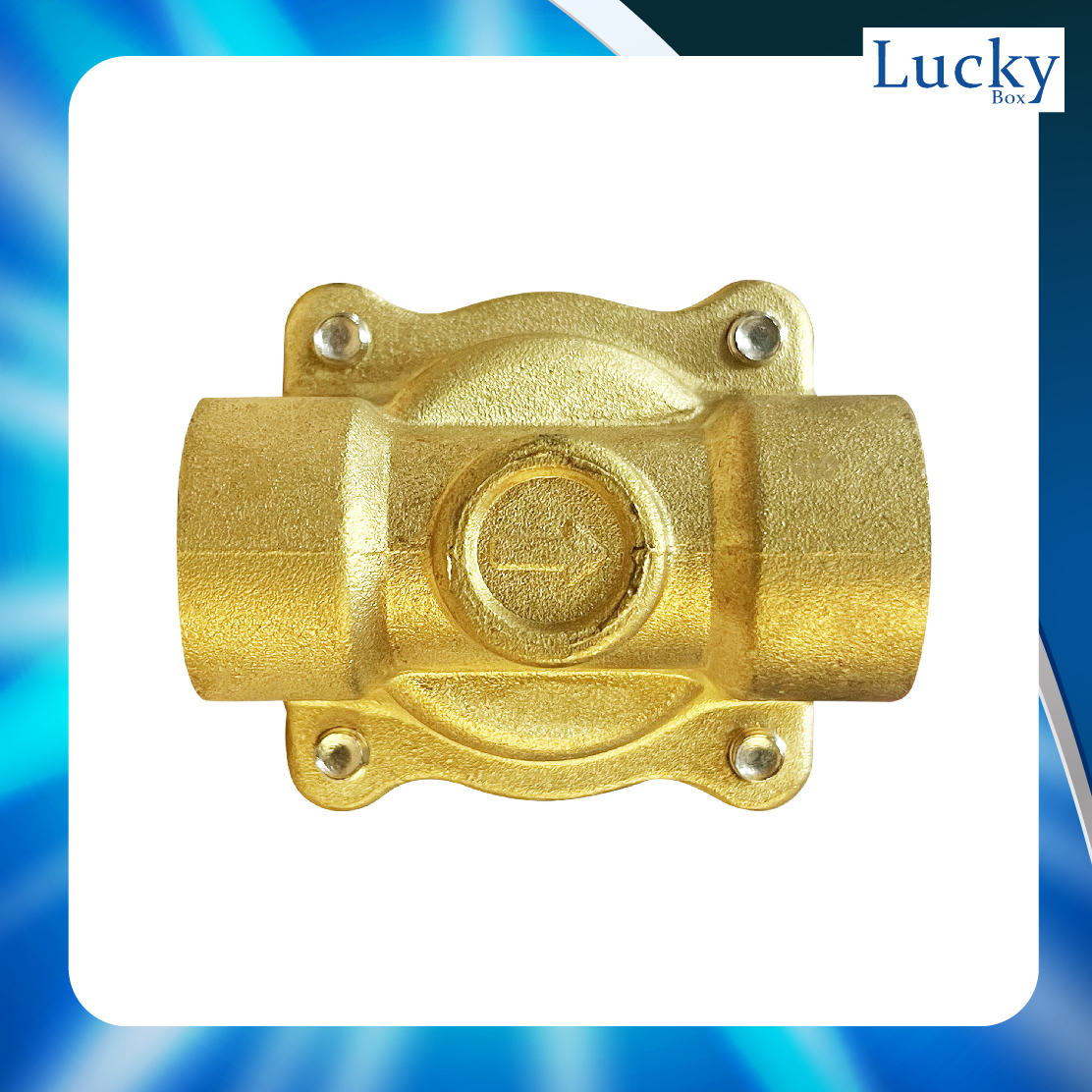 Solenoid Valve โซลินอยด์ทองเหลือง 3/4 นิ้ว (6 หุน) AC220V แบบกลม