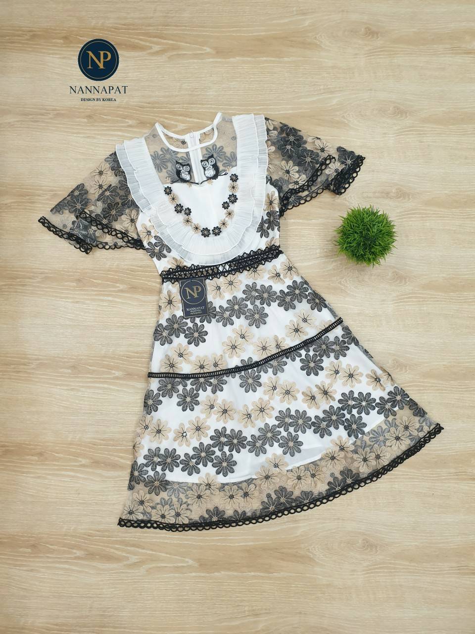 เดรส ซิปหลัง คัทติ้งเป๊ะ